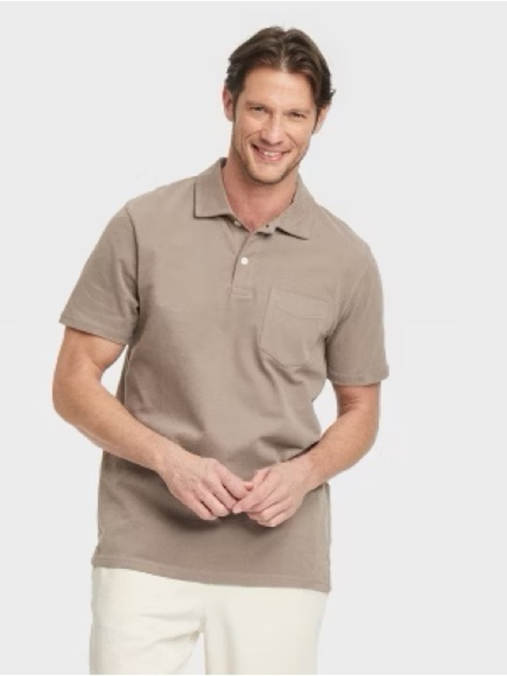 Men's Classic Short-Sleeve Polo Shirt 100% cotton